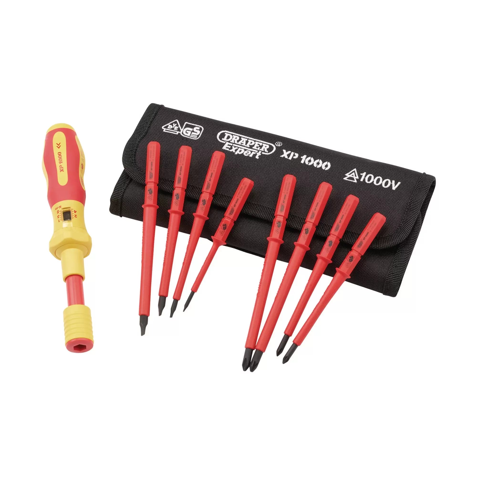 Draper Tools - 65372 - XP1000® VDE Interchangeable Torque Screwdriver Set (9 Piece)