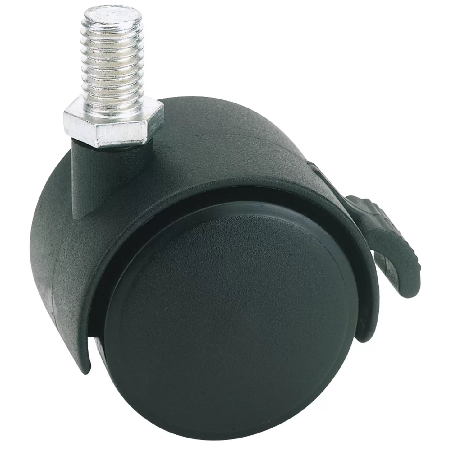 Draper Tools - 65465 - Twin Nylon Bolt Castor with Brake, 40mm Diameter, S.W.L. 25kg