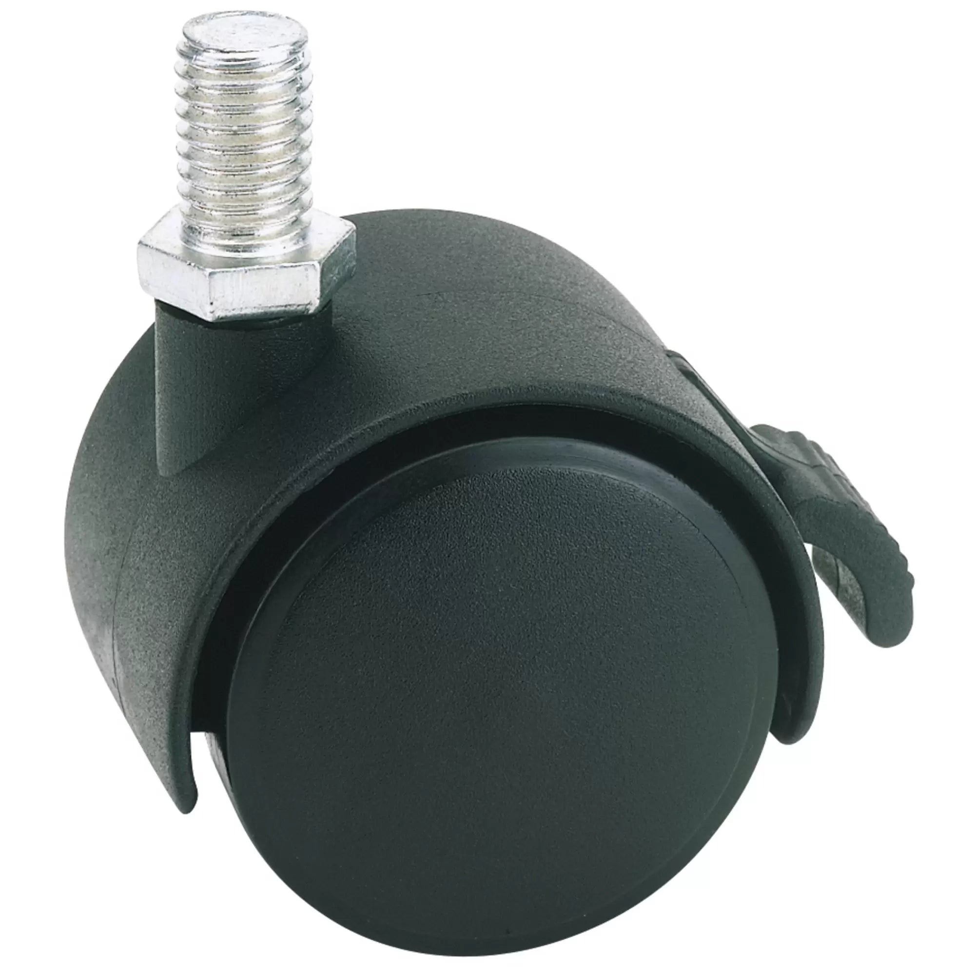 Draper Tools - 65465 - Twin Nylon Bolt Castor with Brake, 40mm Diameter, S.W.L. 25kg