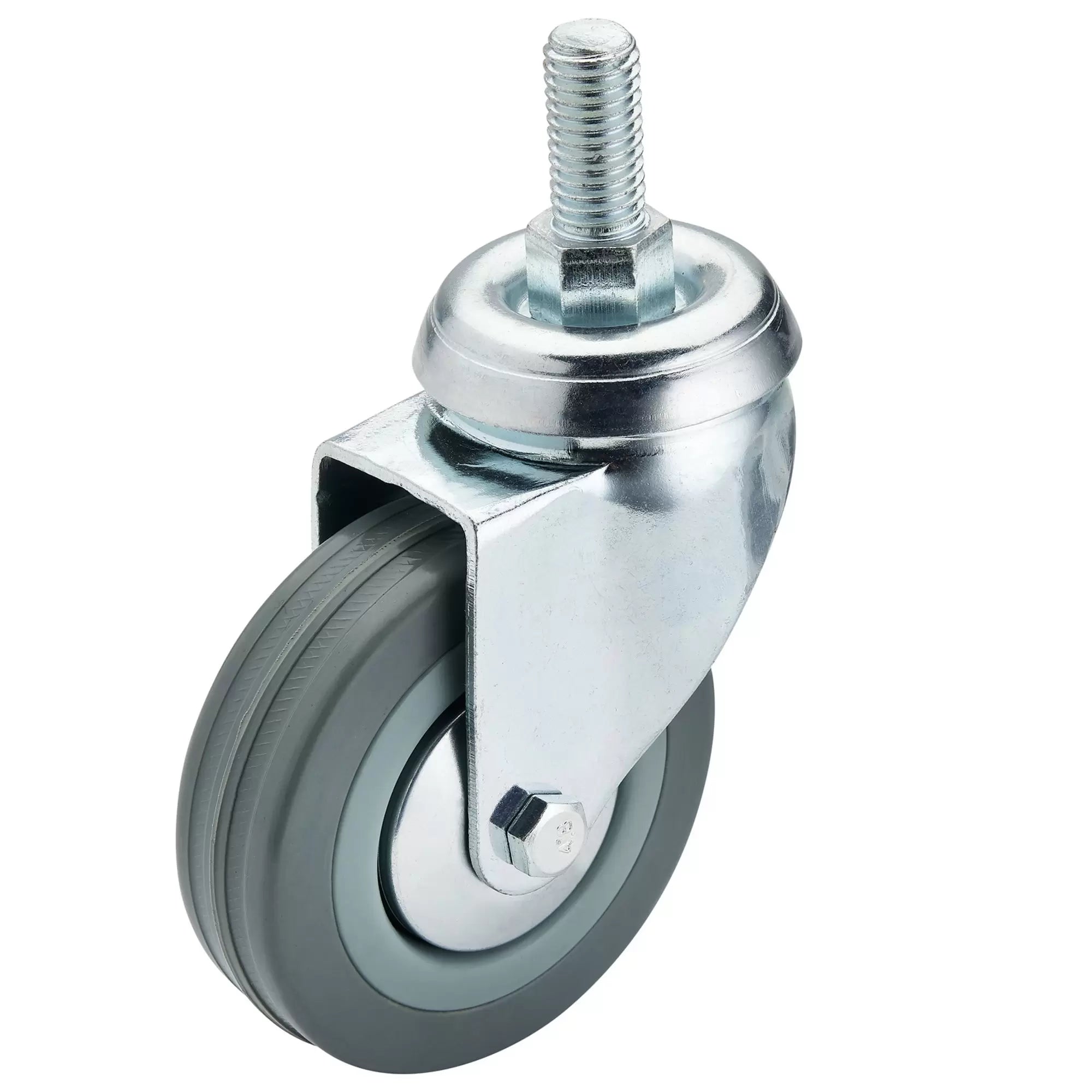 Draper Tools - 65475 - Swivel Bolt Fixing Rubber Castor, 75mm Diameter, S.W.L. 70kg