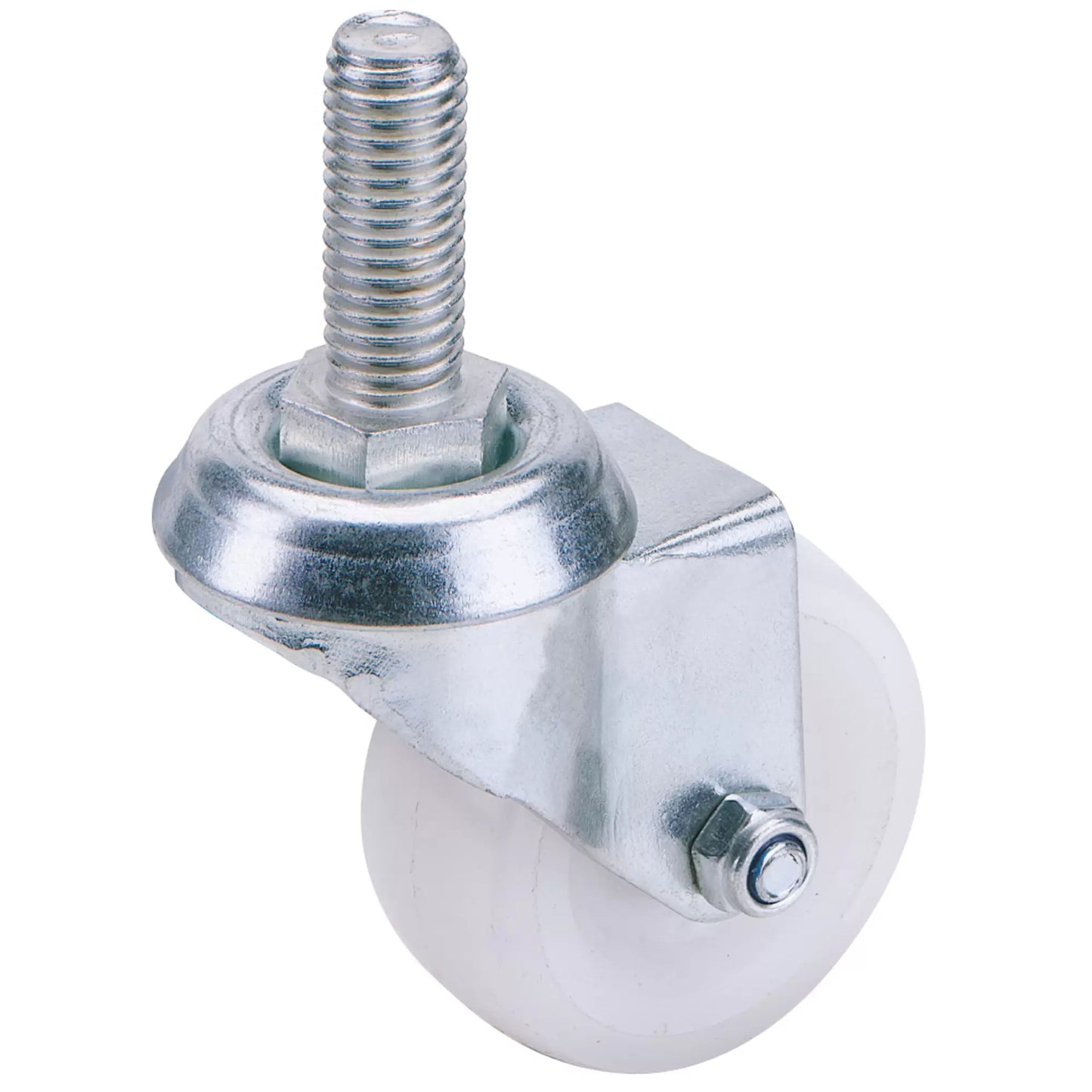 Draper Tools - 65494 - Swivel Bolt Fixing Nylon Wheel, 50mm Diameter, S.W.L. 50kg