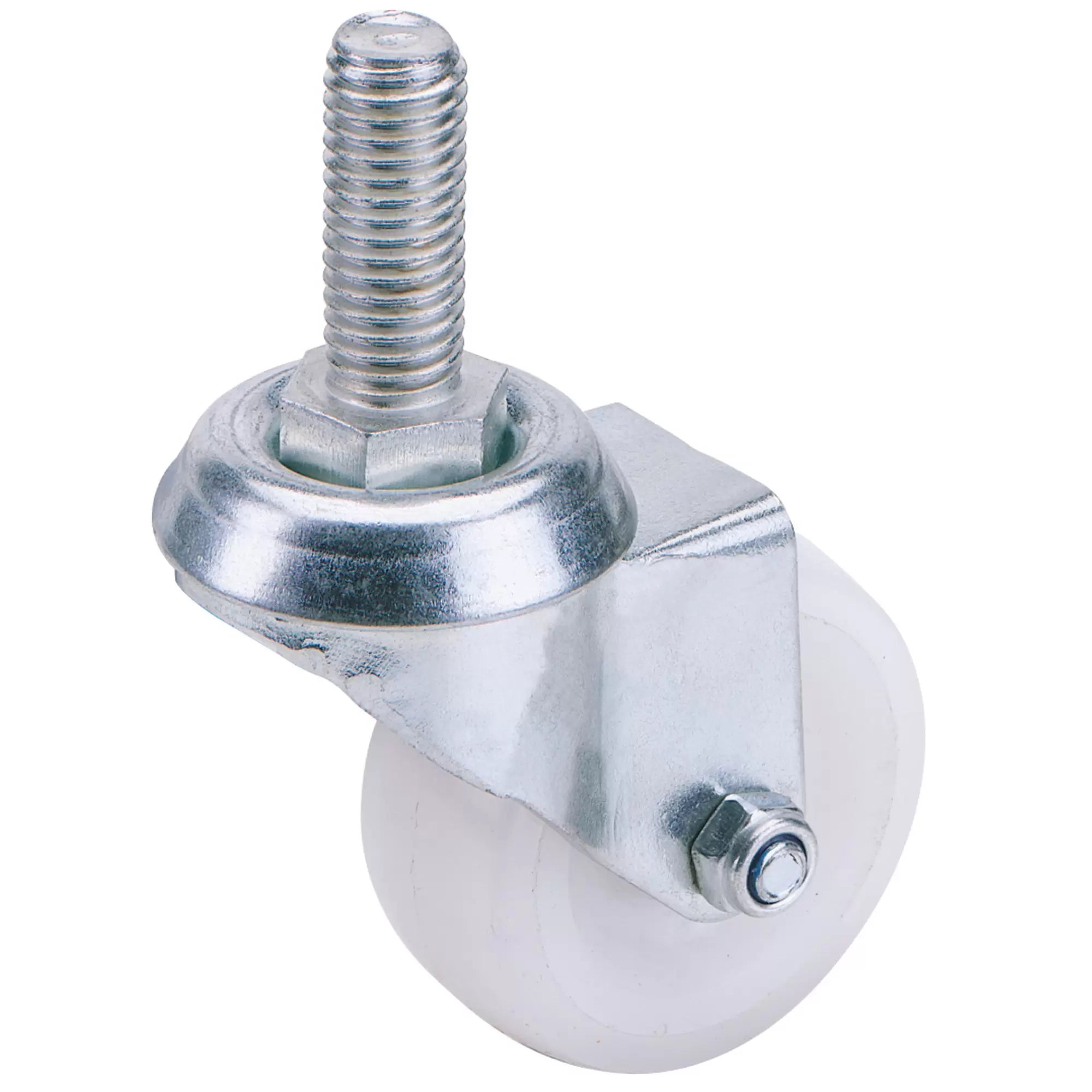 Draper Tools - 65494 - Swivel Bolt Fixing Nylon Wheel, 50mm Diameter, S.W.L. 50kg