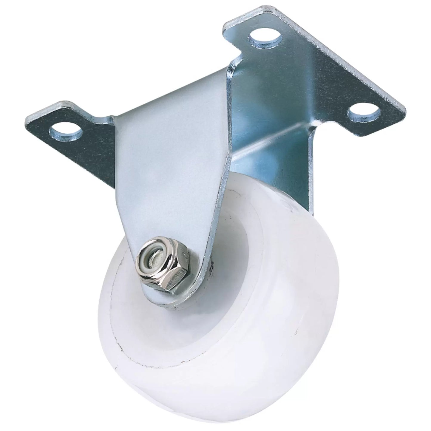 Draper Tools - 65496 - Fixed Plate Fixing Nylon Wheel, 50mm Diameter, S.W.L. 75kg