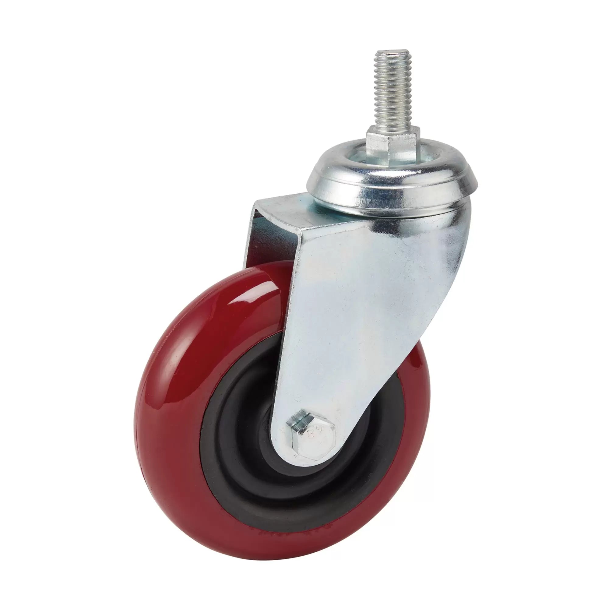 Draper Tools - 65520 - Swivel Bolt Fixing Polyurethane Wheel, 100mm Diameter, S.W.L. 125kg