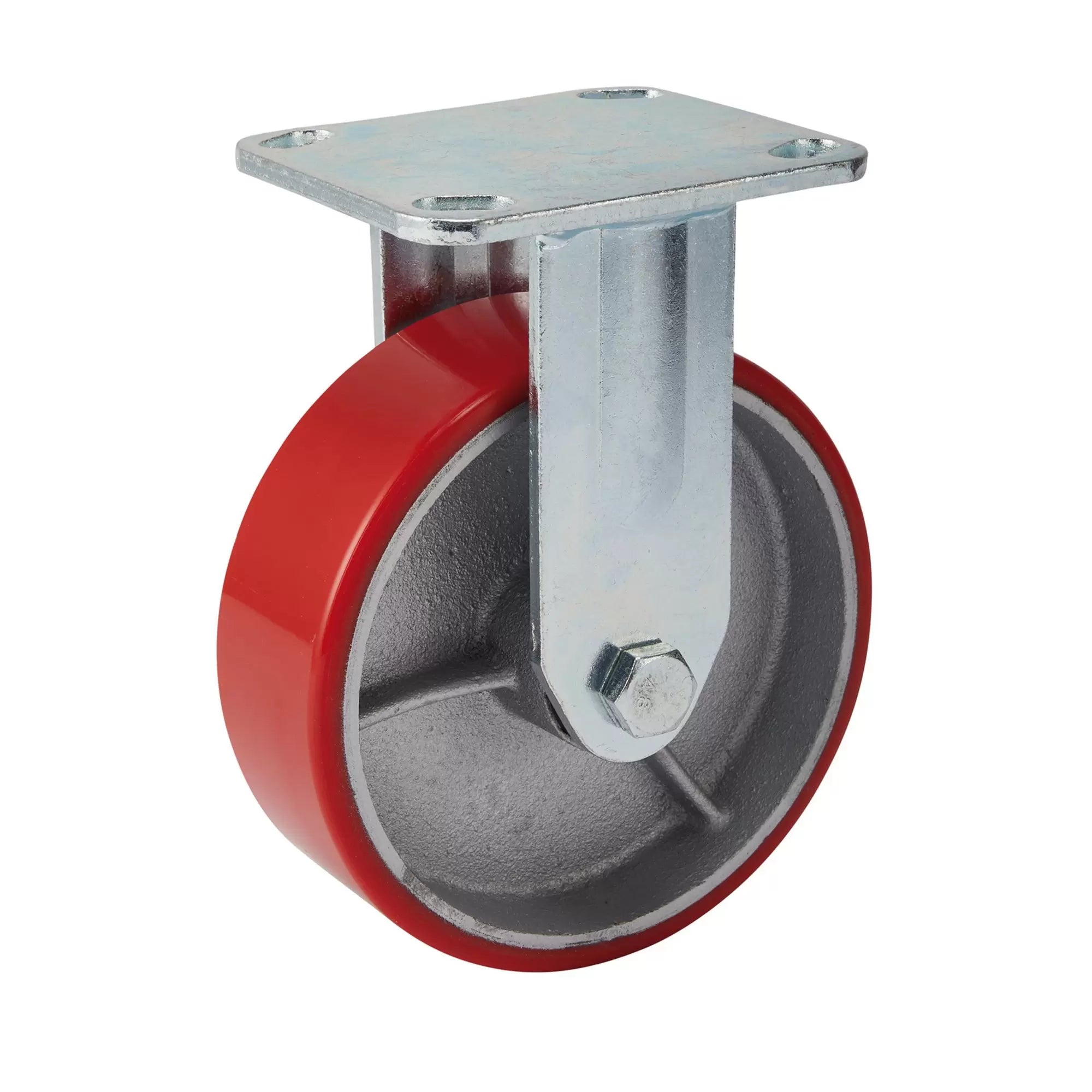 Draper Tools - 65531 - Fixed Plate Fixing Heavy Duty Polyurethane Wheel, 160mm Diameter, S.W.L. 400kg
