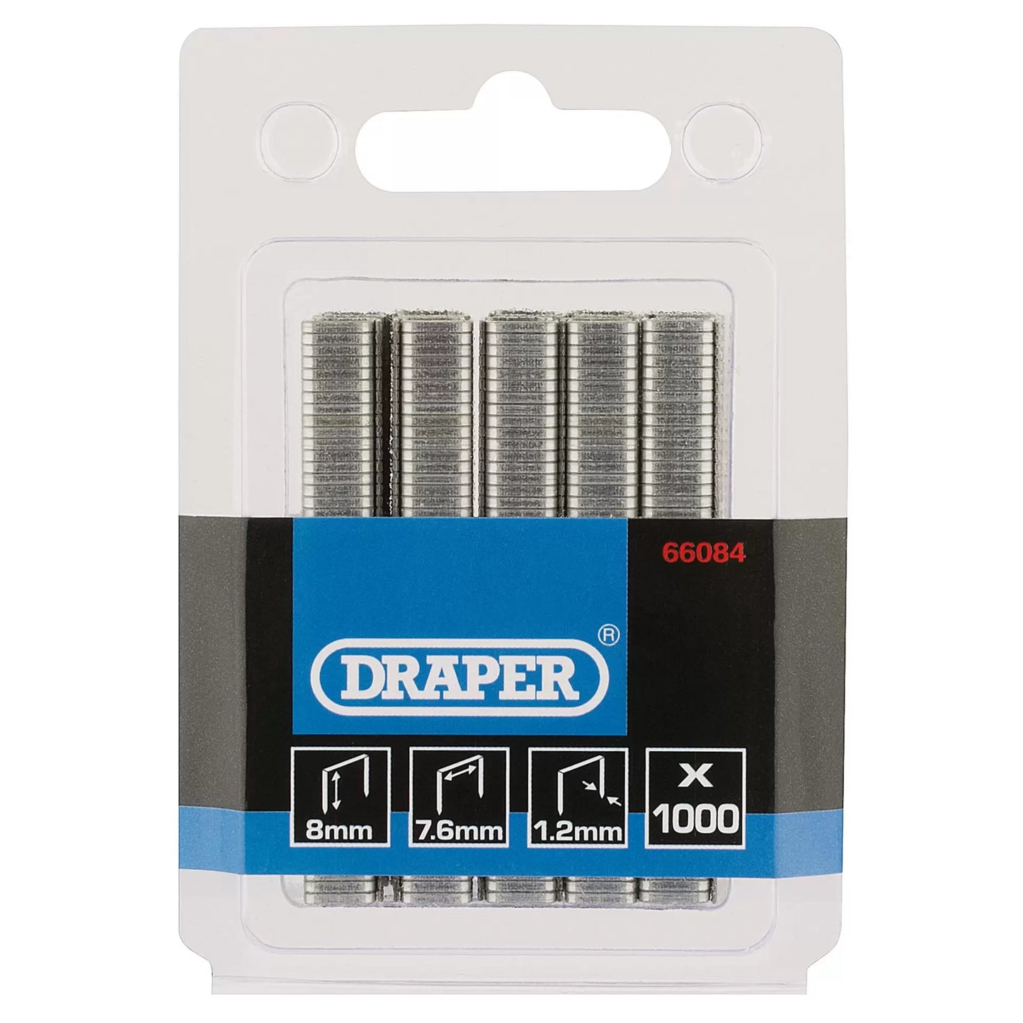 Draper Tools - 66084 - Staples, 8mm (Pack of 1000)