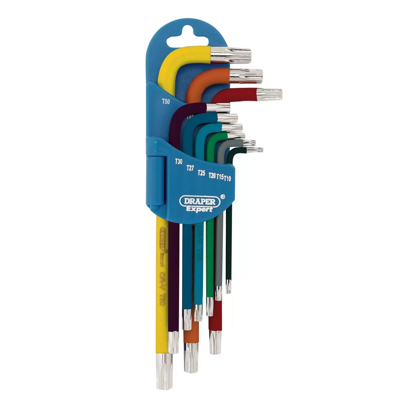 Draper Tools - 66143 - Draper Expert TX-STAR® Metric Coloured Long Arm Key Set (9 Piece)