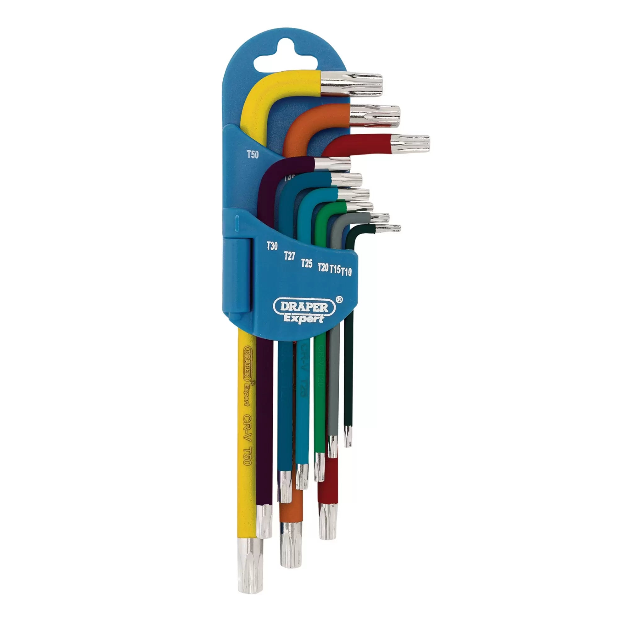 Draper Tools - 66143 - Draper Expert TX-STAR® Metric Coloured Long Arm Key Set (9 Piece)