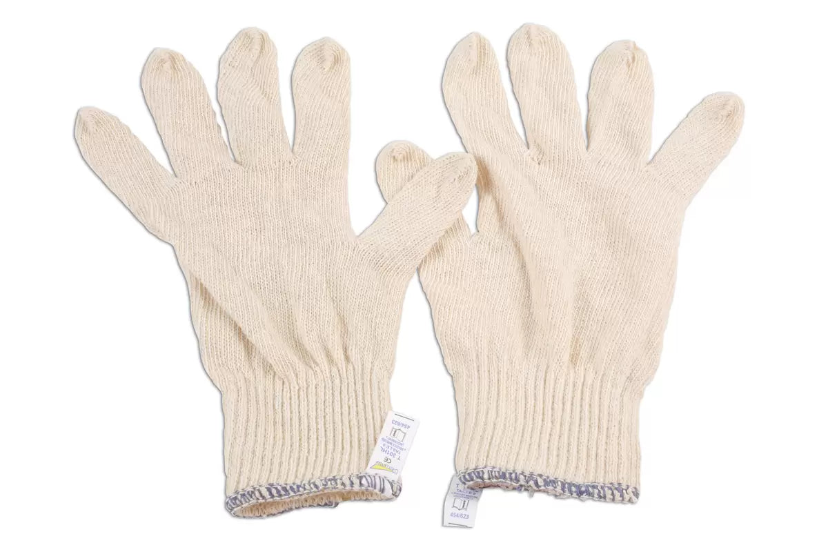 Laser - 6632 - Cotton Underliner Gloves - 10 Pairs