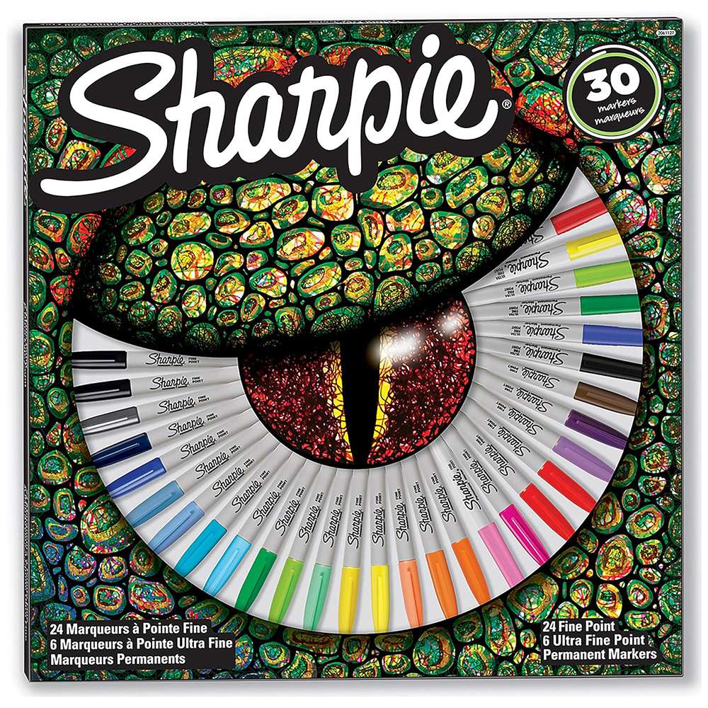 Sharpie Permanent Marker, Lizard Collection – Pack of 30