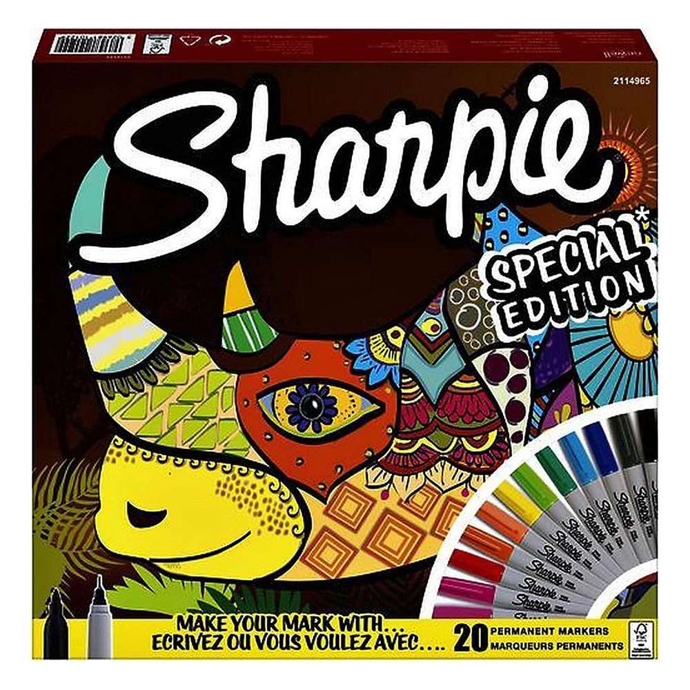 Sharpie Permanent Marker, Rhino Edition – Pack of 20
