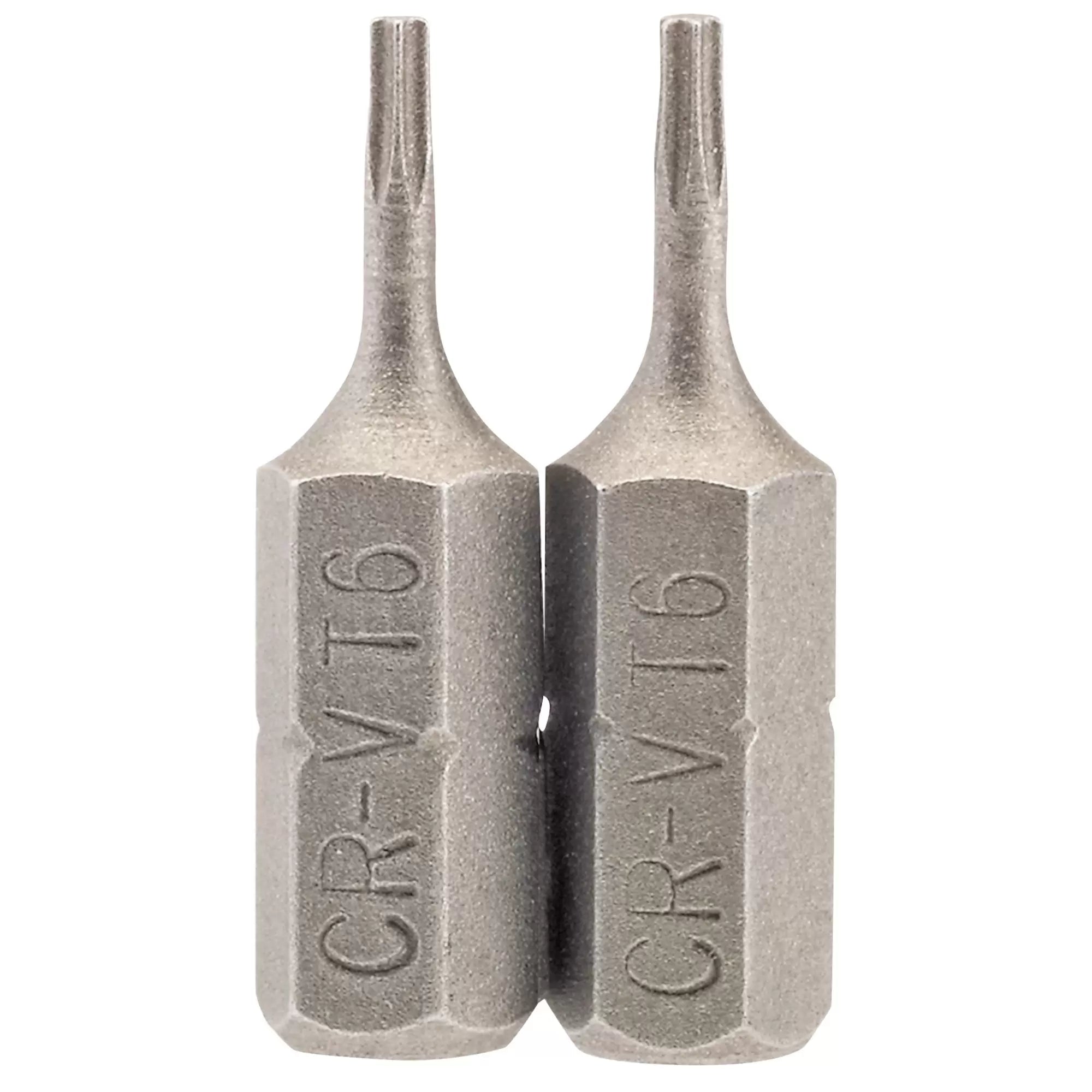 Draper Tools - 66338 - Draper TX-STAR® Insert Bit, 1/4" Hex, 25mm Long, T6 (Pack of 2)