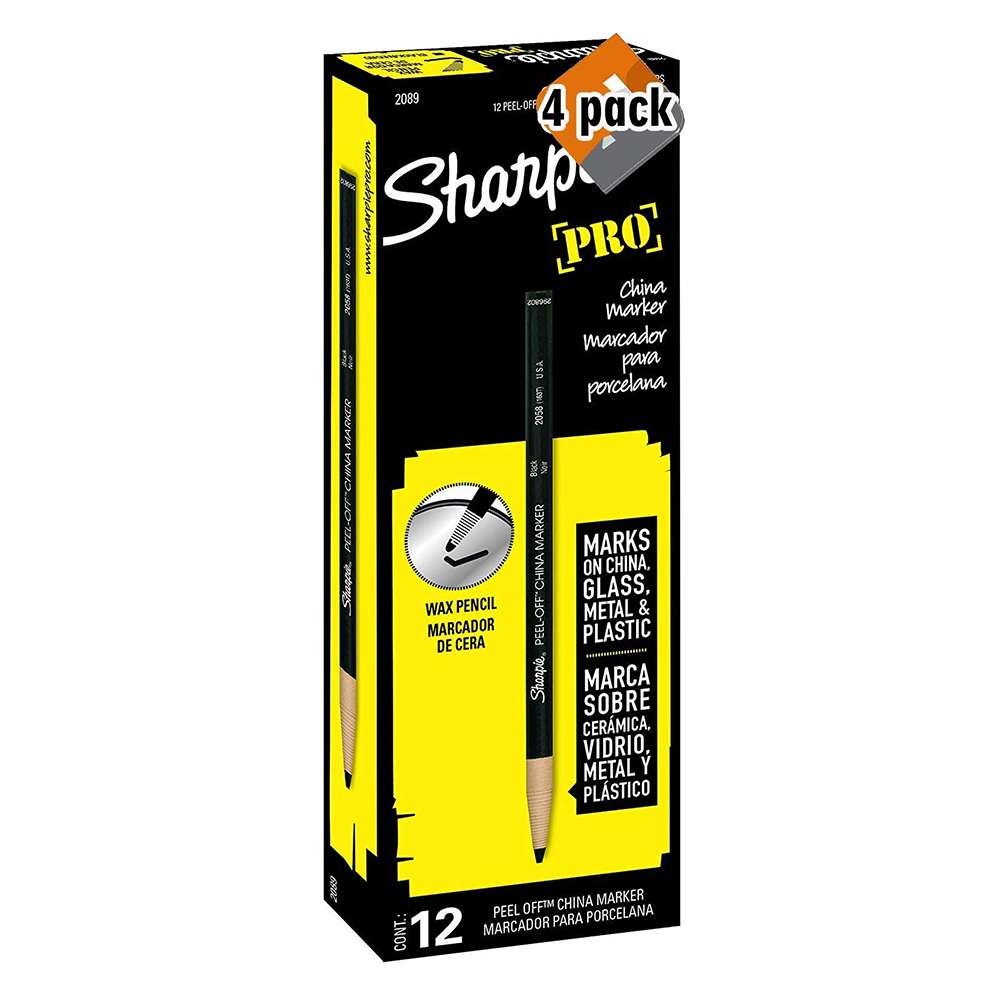 Sharpie China Marker, Black – Box of 12