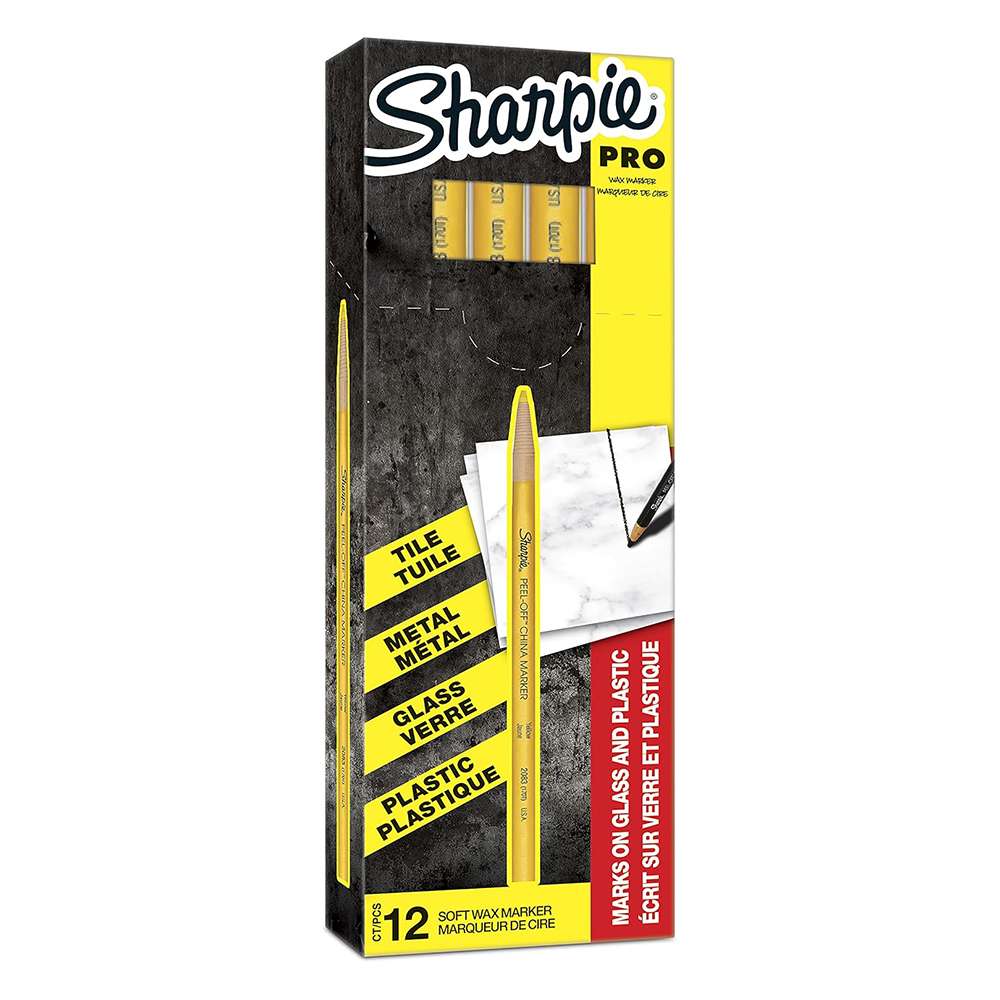 Sharpie China Marker, Yellow – Box of 12