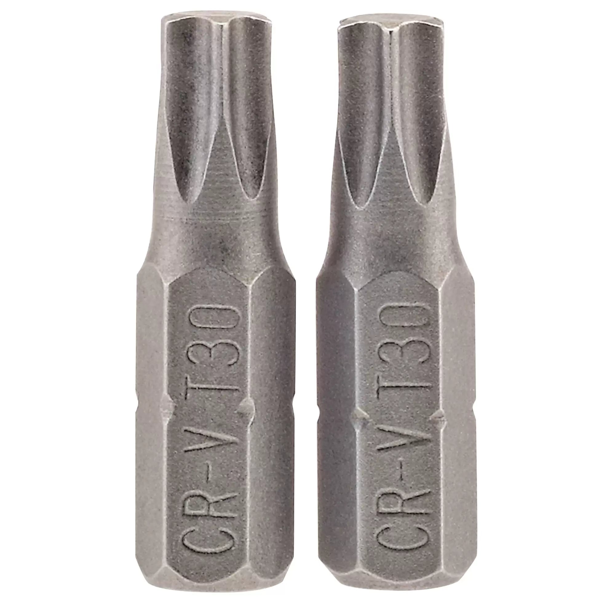 Draper Tools - 66435 - Draper TX-STAR® Insert Bit, 1/4" Hex, 25mm Long, T30 (Pack of 2)