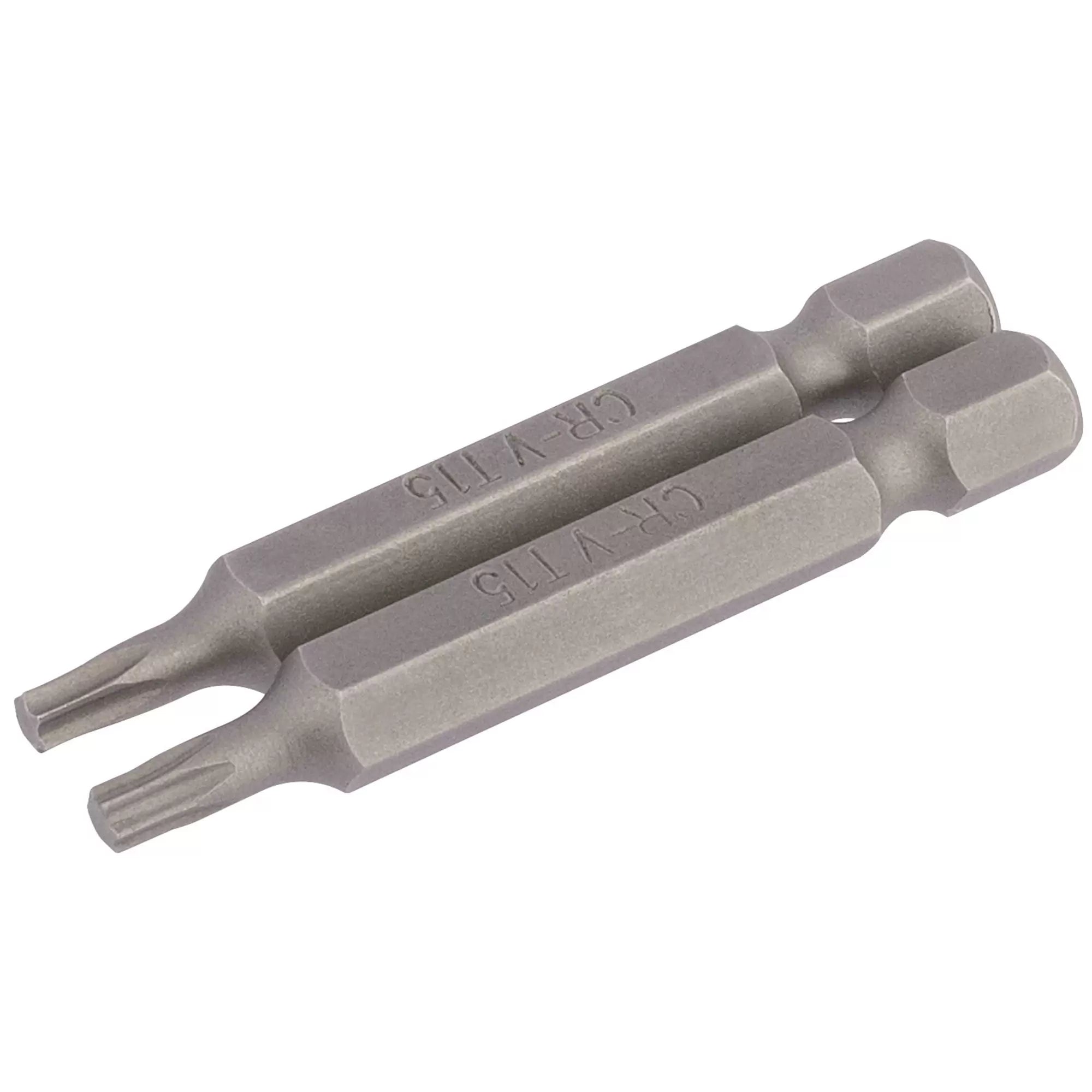 Draper Tools - 66487 - Draper TX-STAR® Insert Bit, 1/4" Hex, 50mm Long, T15 (Pack of 2)