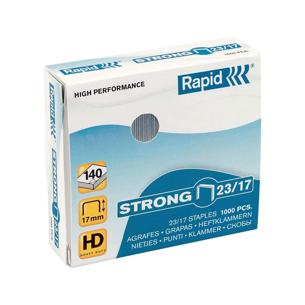 Rapid Heavy Duty Staples 23/17, 1000 Staples