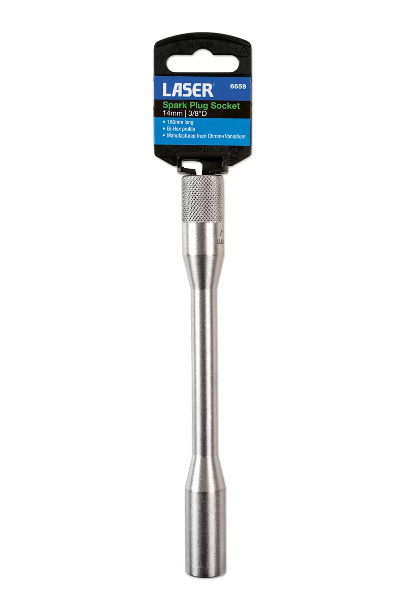 Laser - 6659 - Long Spark Plug Socket 3/8"D 14mm