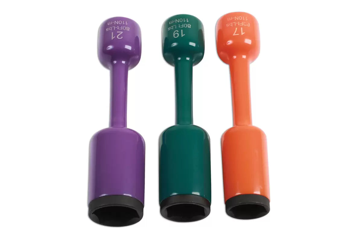 Laser - 6679 - Wheel Nut Torsion Socket Set 3pc