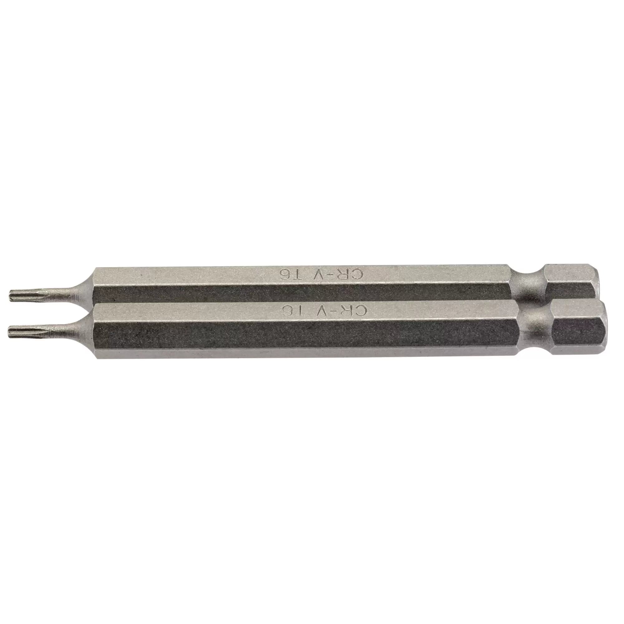 Draper Tools - 66827 - Draper TX-STAR® Insert Bit, 1/4" Hex, 75mm Long, T6 (Pack of 2)
