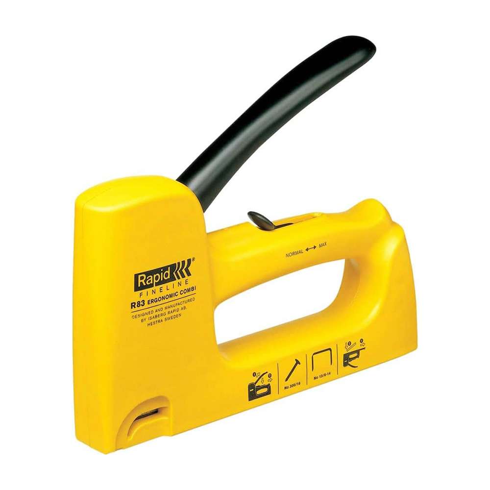 Rapid Tacker with Clamshell, Yellow