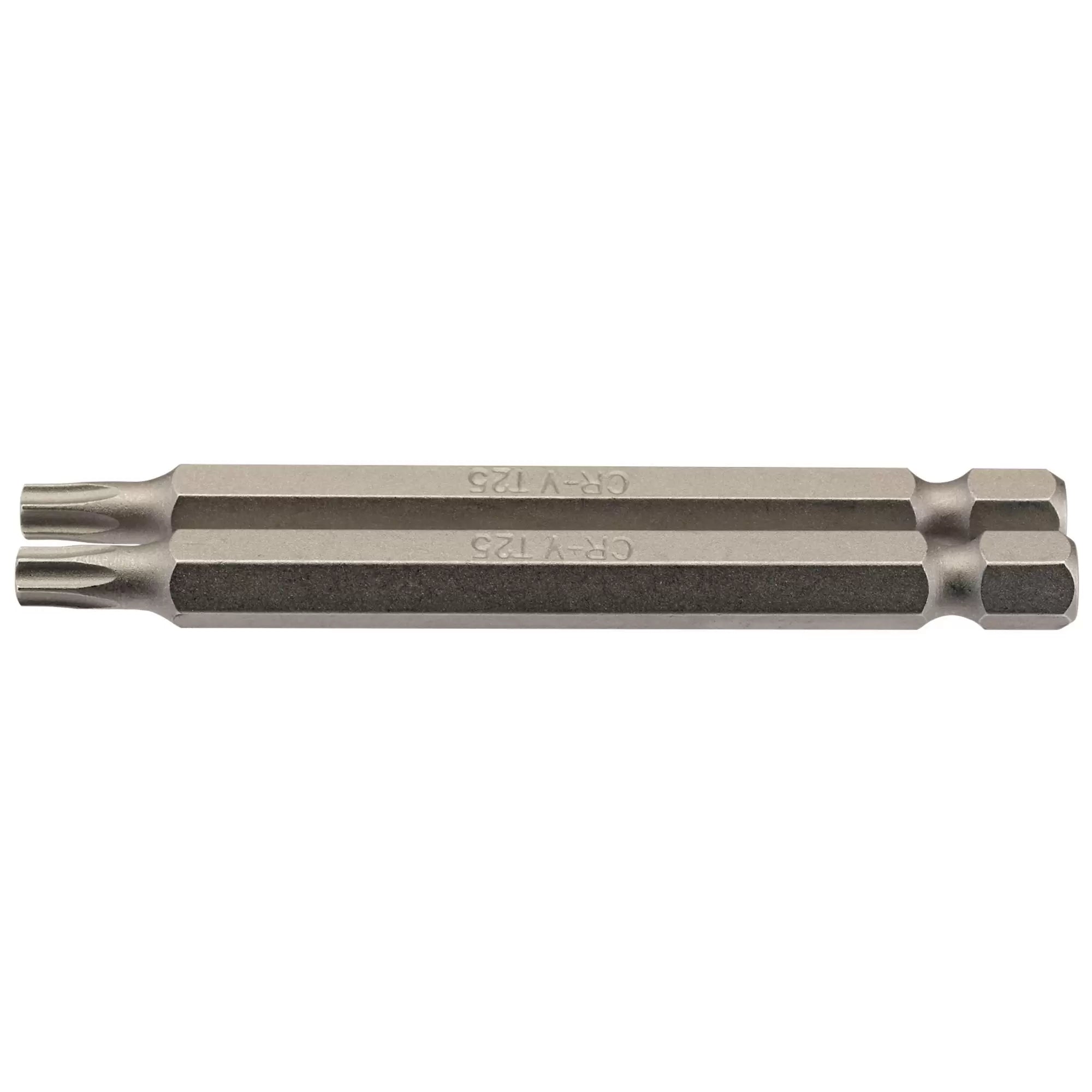 Draper Tools - 66849 - Draper TX-STAR® Insert Bit, 1/4" Hex, 75mm Long, T25 (Pack of 2)