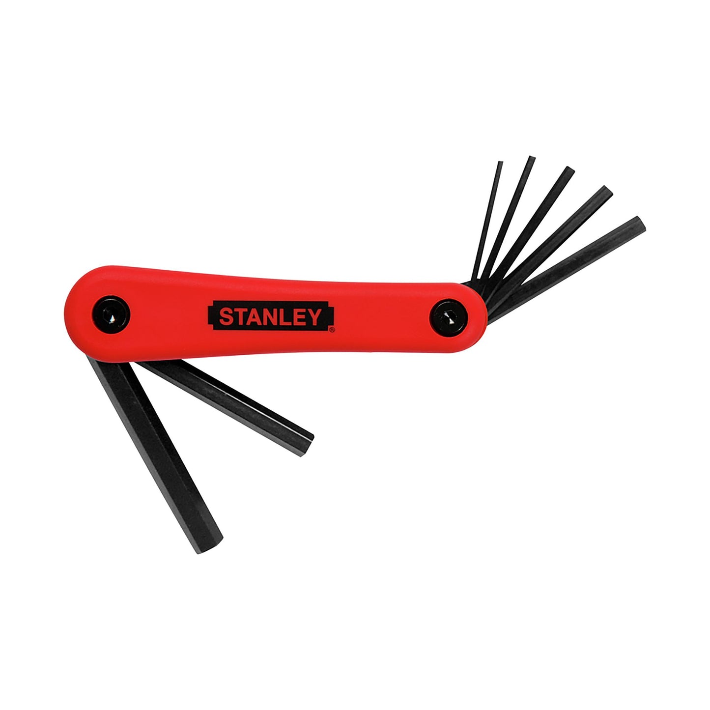 Stanley 7-Piece Metric Folding Hex Key Set – Ball End, Hardened Steel – 4-69-262
