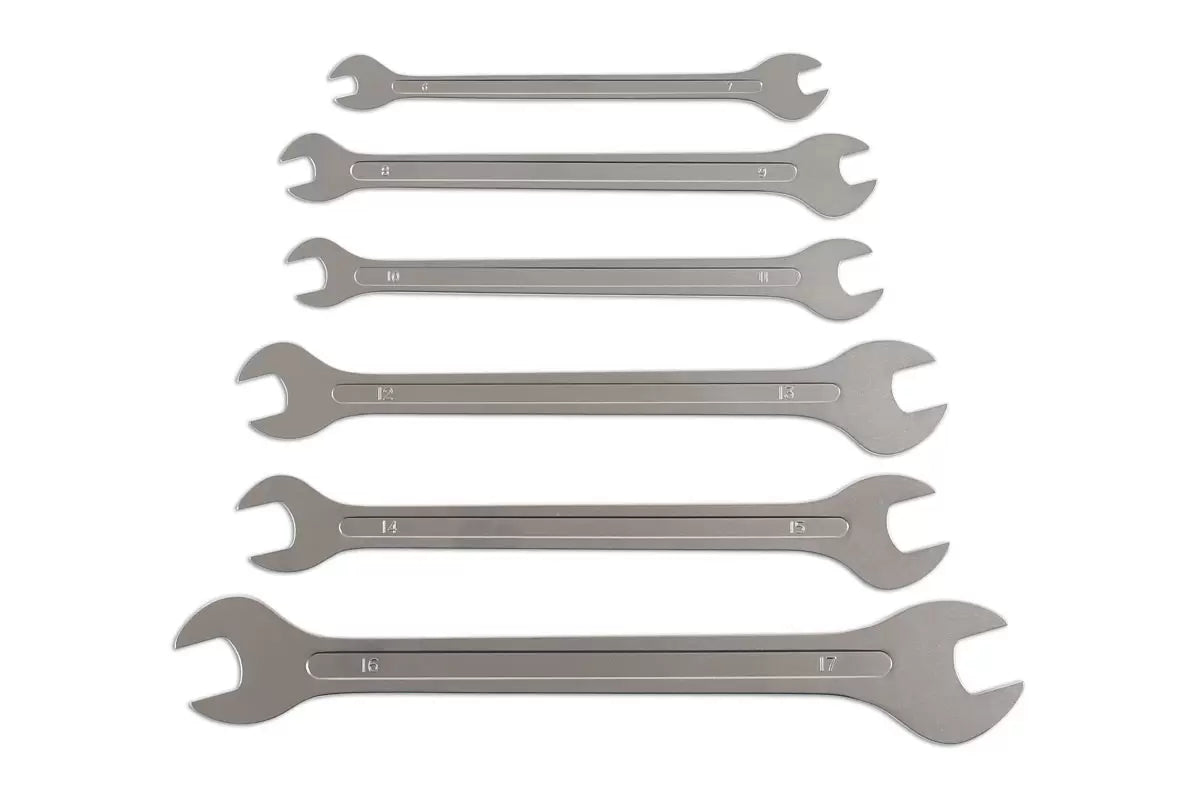 Laser - 6788 - Ultra Thin Open Ended Spanner Set 6pc