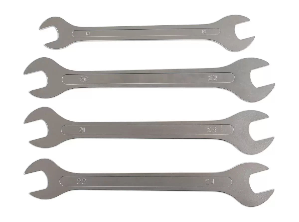 Laser - 6789 - Ultra Thin Open Ended Spanner Set 4pc