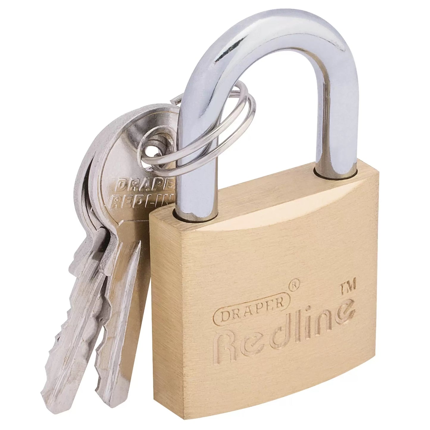 Draper Tools - 68021 - Draper Redline® Brass Cylinder Padlock, 30mm