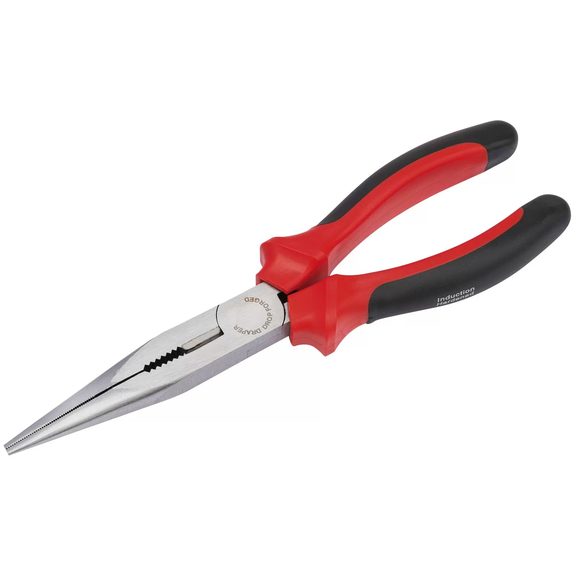 Draper Tools - 68300 - Draper Redline® Heavy Duty Long Nose Pliers with Soft Grip Handles, 200mm