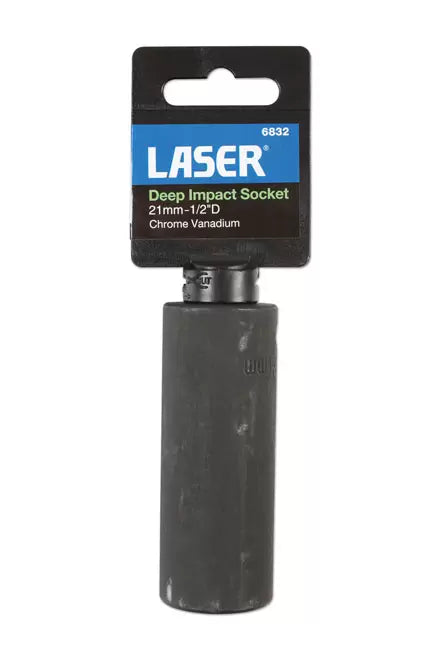 Laser - 6832 - Deep Impact Socket 1/2"D 21mm