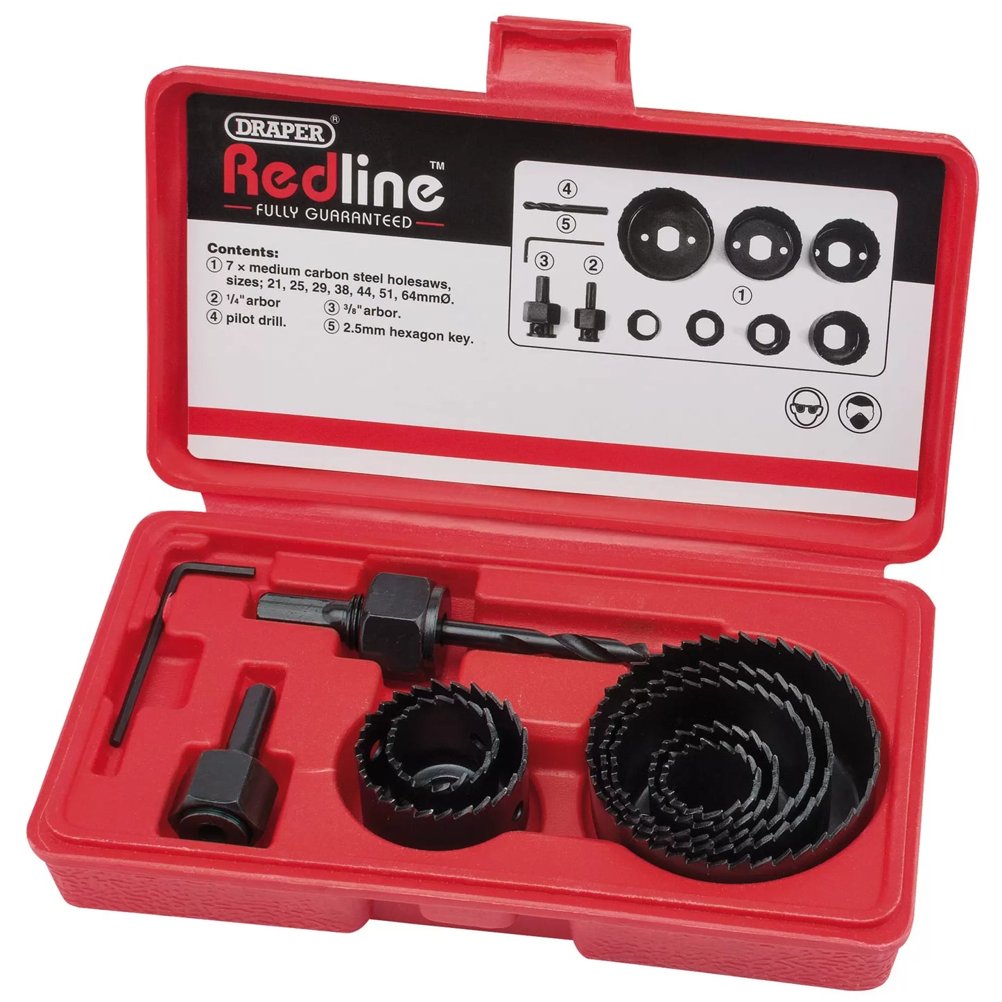 Draper Tools - 68470 - Draper Redline® Holesaw Kit (11 Piece)