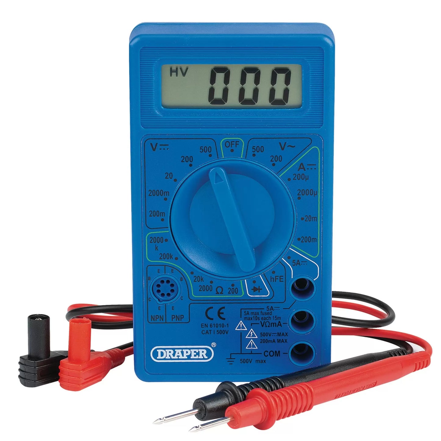 Draper Tools - 68476 - Digital Multimeter, 500V, AC/DC