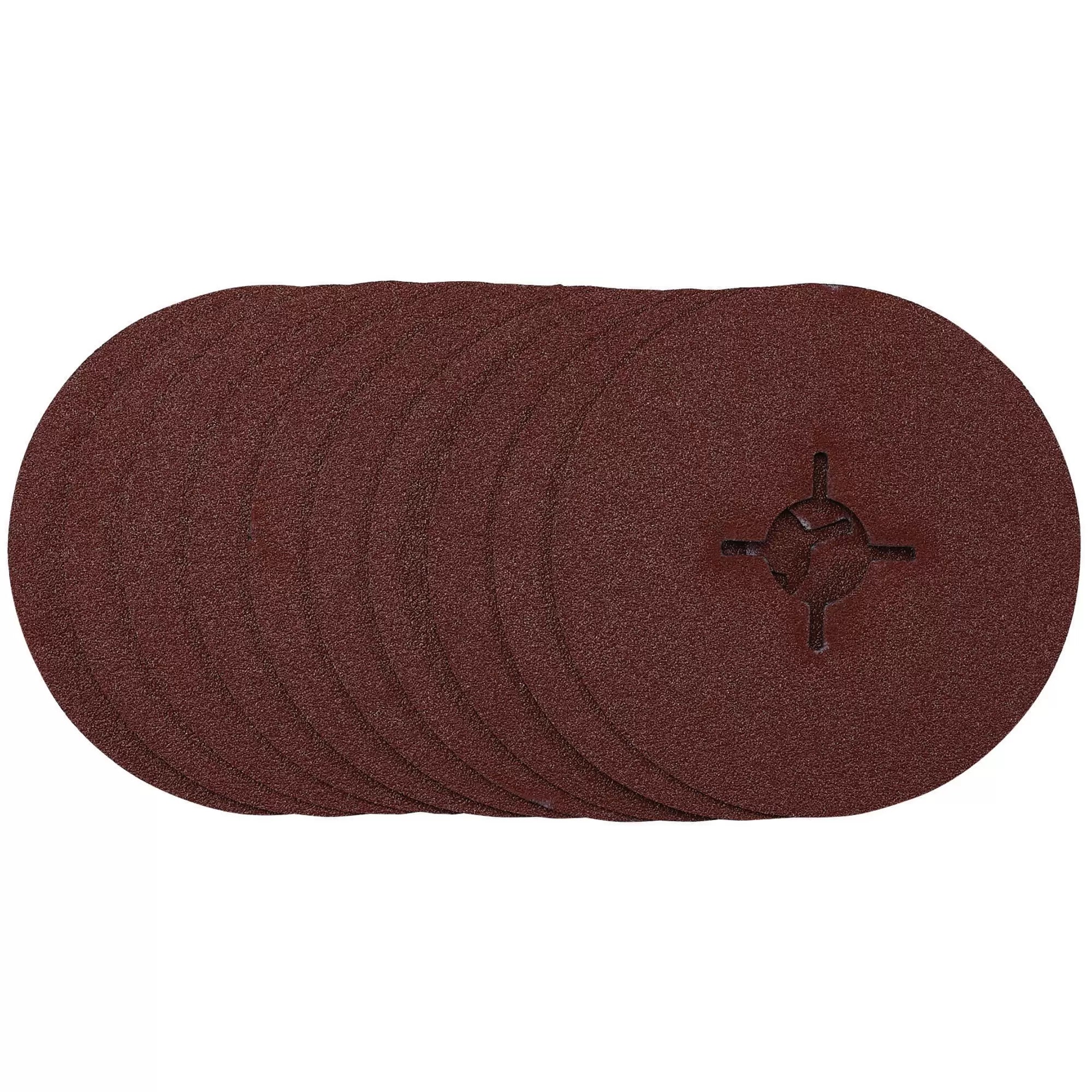 Draper Tools - 68493 - Fibre Sanding Discs, 115mm, 60 Grit, (Pack of 10)