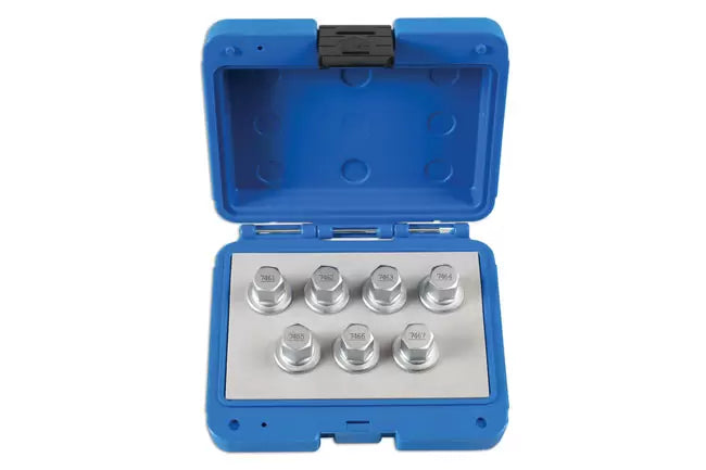 Laser - 6860 - Locking Wheel Nut Key Set 7pc - for Vauxhall, Opel