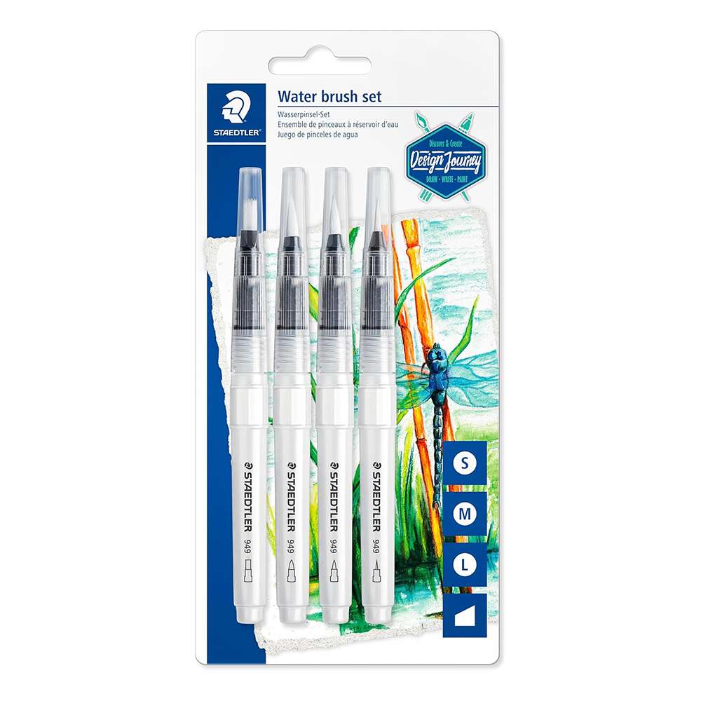 Staedtler Design Journey Water Brush Pens – Set of 4