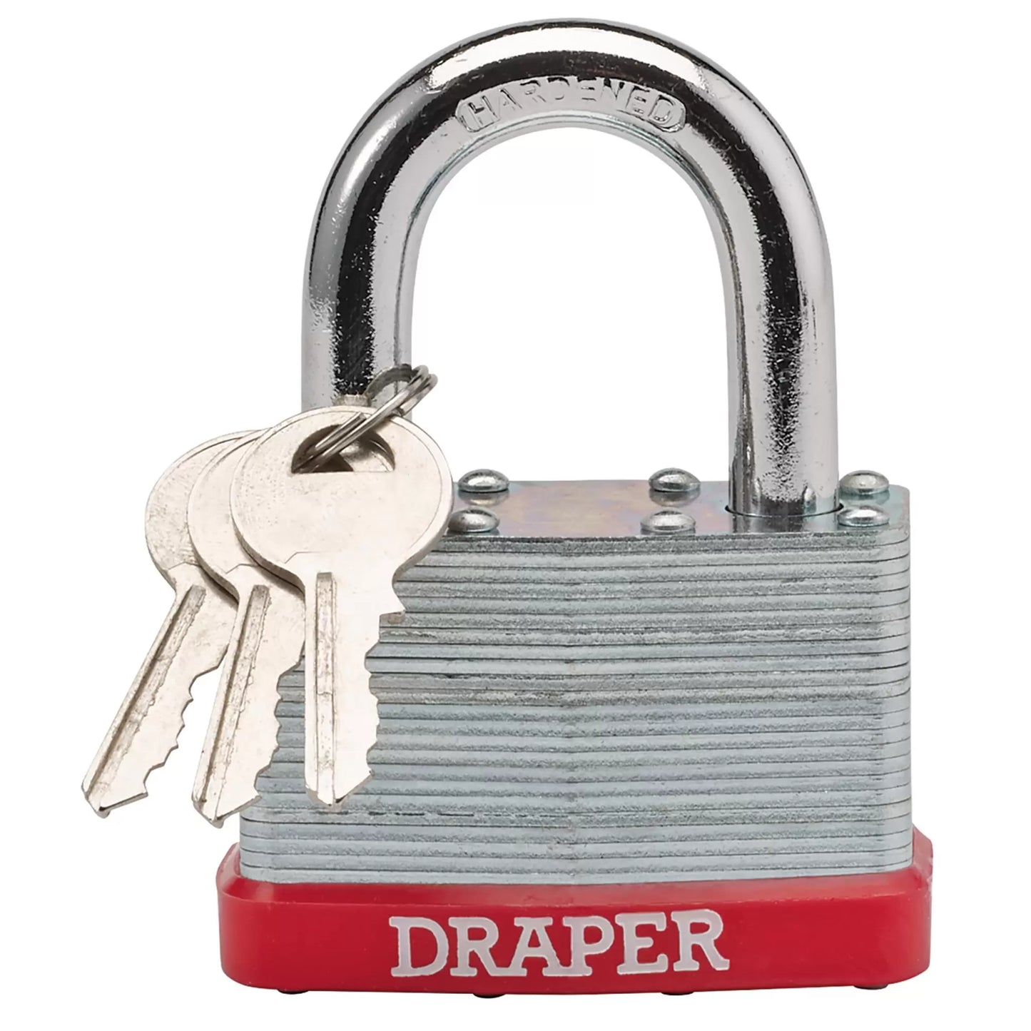 Draper Tools - 68807 - Draper Redline® Laminated Steel Padlock, 65mm