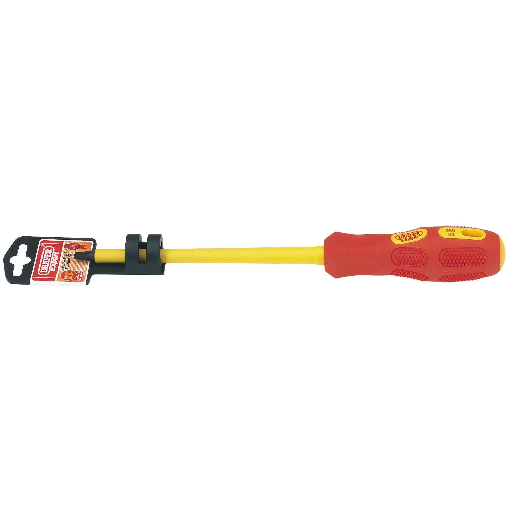 Draper Tools - 69215 - Draper Expert VDE Approved Fully Insulated Plain Slot Screwdriver, 6.5 x 150mm