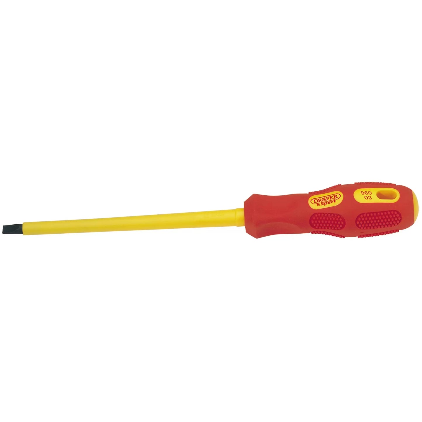 Draper Tools - 69220 - Draper Expert VDE Approved Fully Insulated Plain Slot Screwdriver, 6.5 x 150mm (Sold Loose)