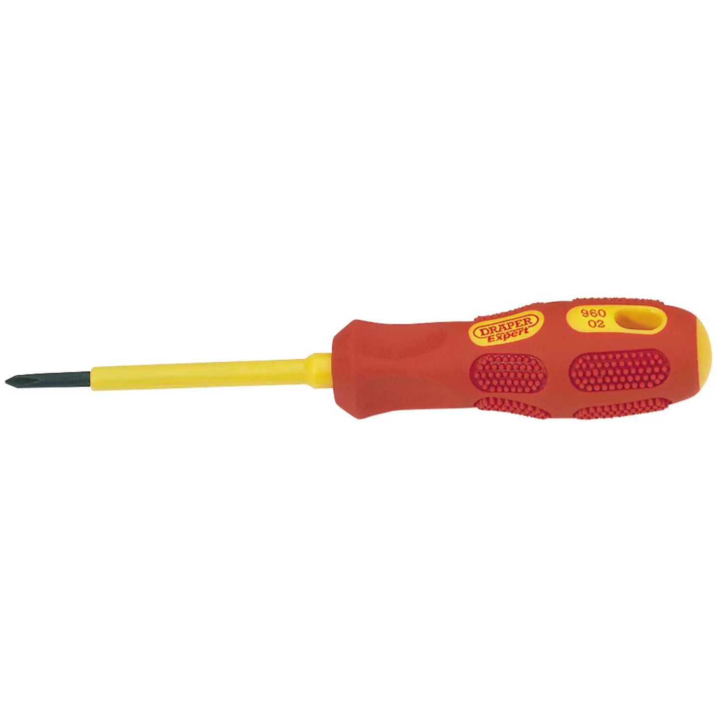 Draper Tools - 69224 - Draper Expert VDE Approved Fully Insulated Cross Slot Screwdriver, No.0 x 60mm (Sold Loose)