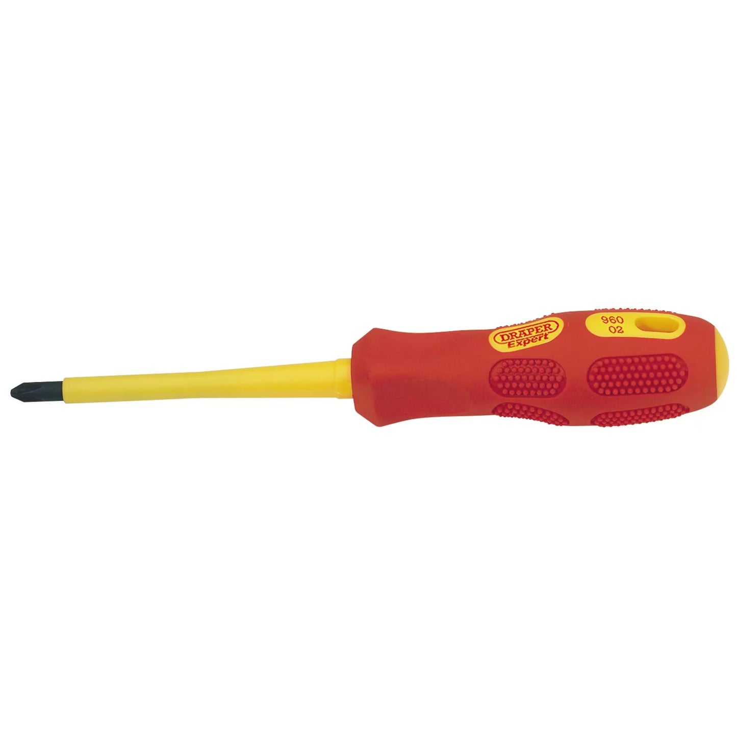Draper Tools - 69226 - Draper Expert VDE Approved Fully Insulated Cross Slot Screwdriver, No.2 x 100mm (Sold Loose)