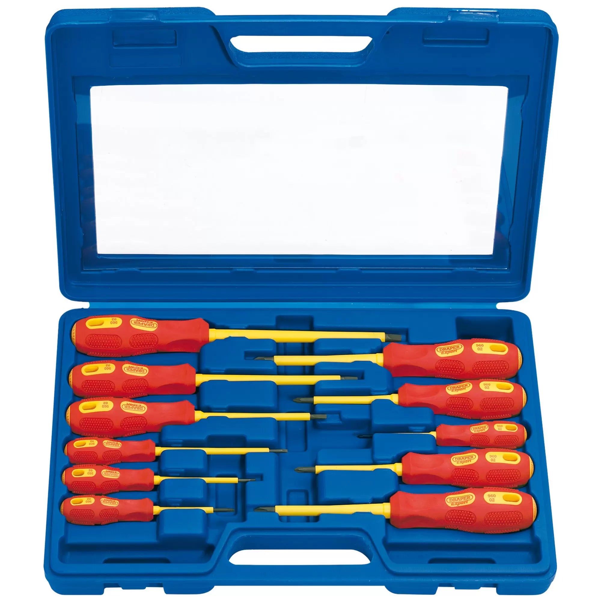 Draper Tools - 69234 - Draper Expert VDE Approved Fully Insulated Screwdriver Set (11 Piece)