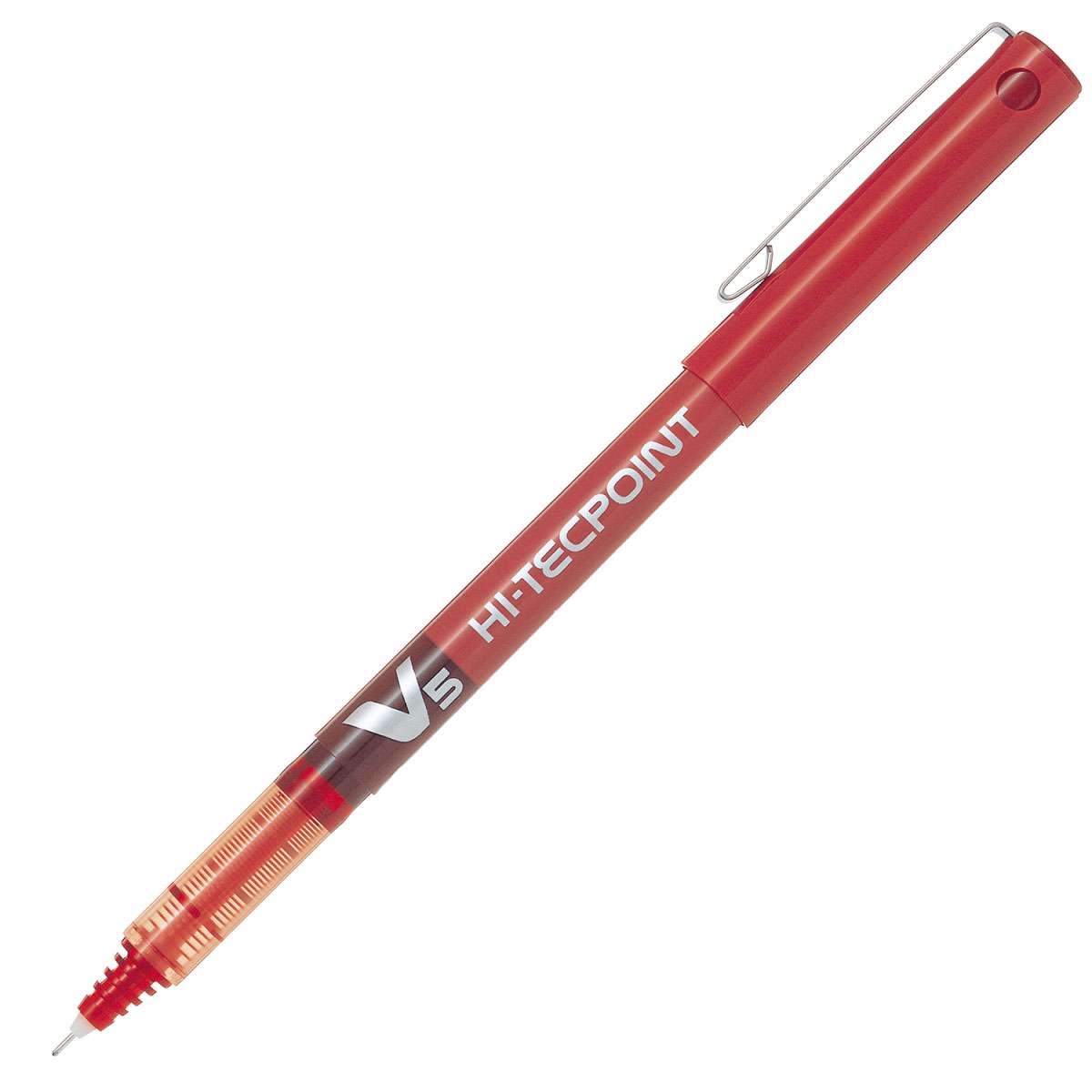 Pilot Hi-Tecpoint Grip V5 Liquid Ink Rollerball Pen - Red