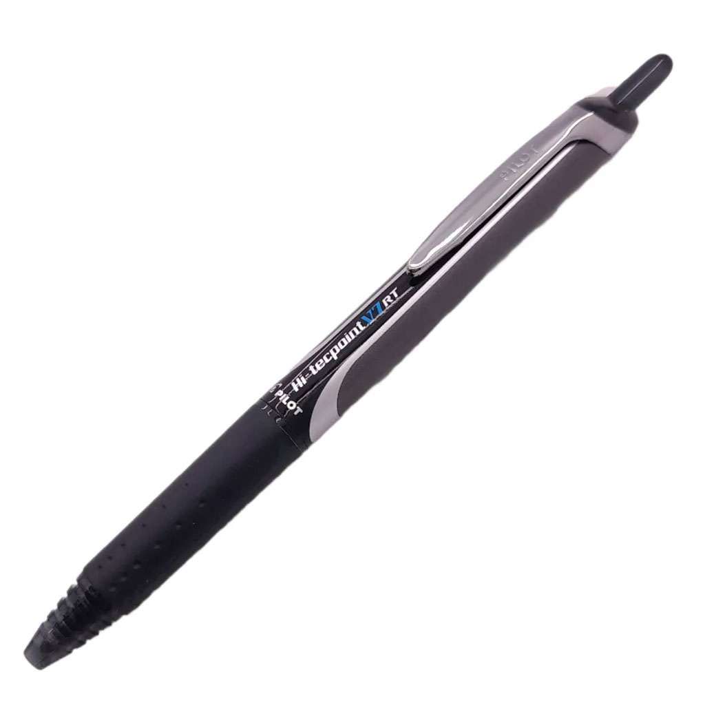Pilot Hi-Tecpoint V7 Retractable Liquid Ink Rollerball Pen - Black