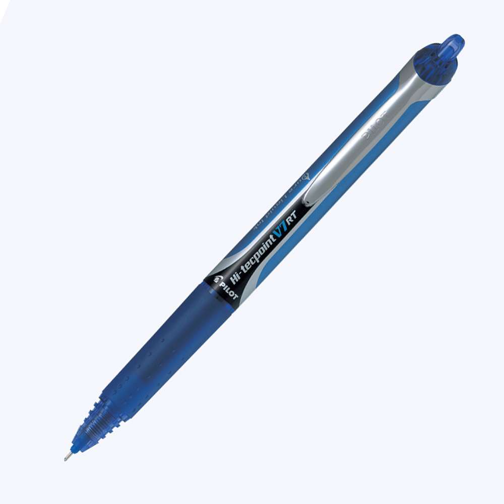 Pilot Hi-Tecpoint V7 Retractable Liquid Ink Rollerball Pen - Blue