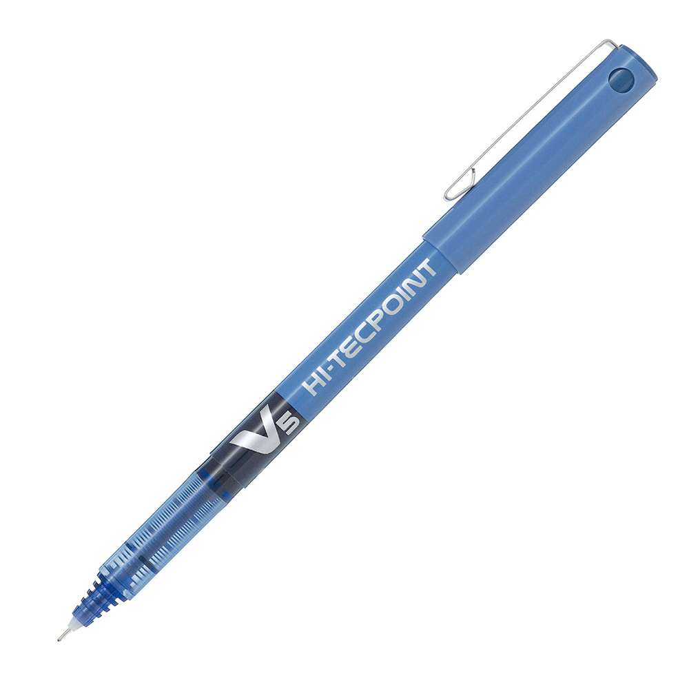 Pilot Hi-Tecpoint V5 Liquid Ink Rollerball Pen - Light Blue