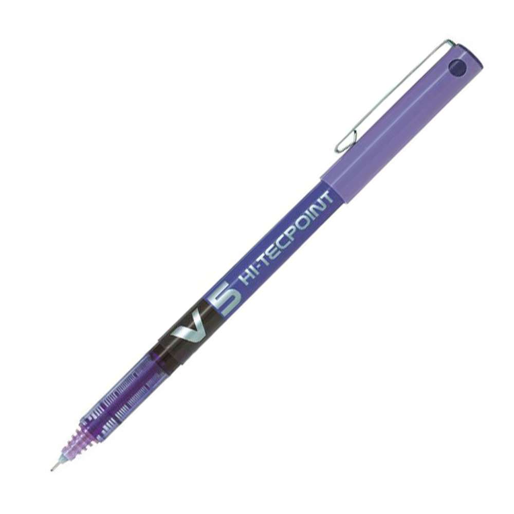 Pilot Hi-Tecpoint V5 Liquid Ink Rollerball Pen - Violet