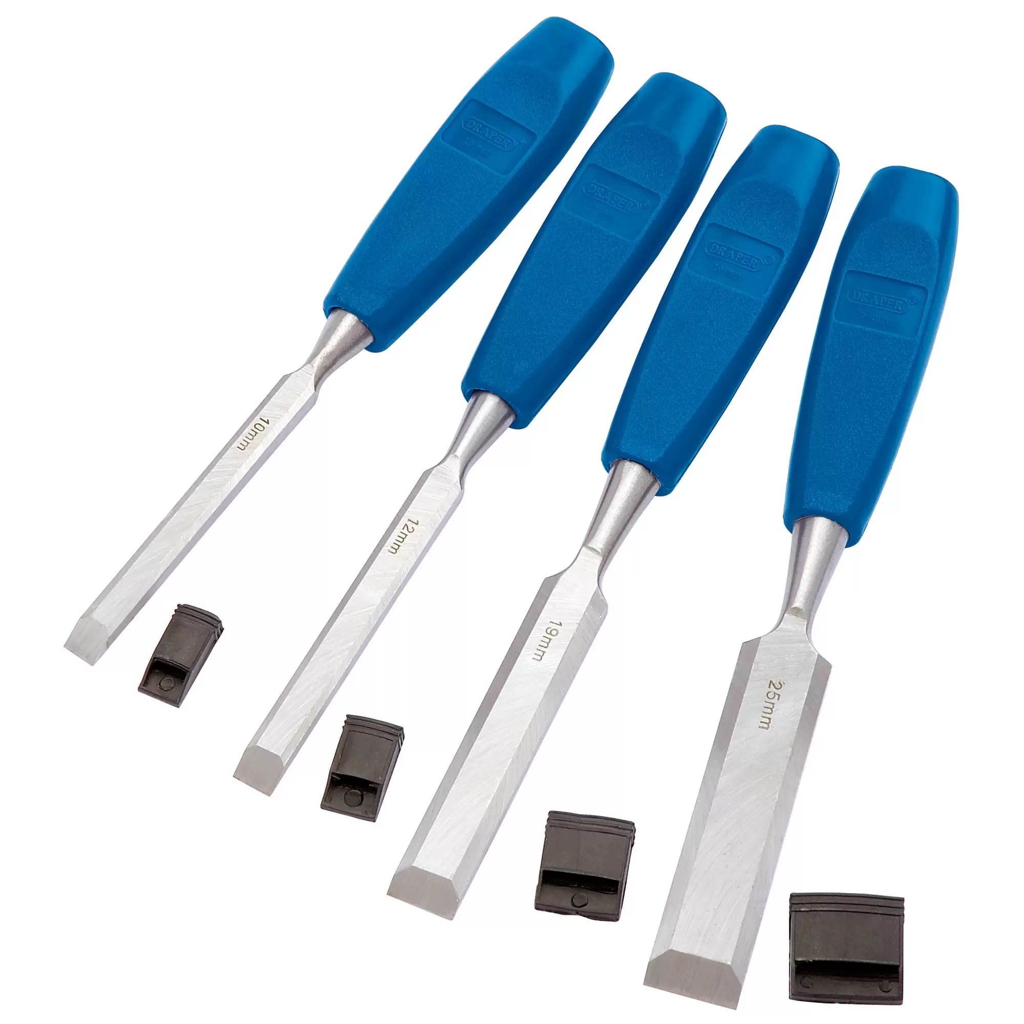 Draper Tools - 69619 - Bevel Edge Wood Chisel Set (4 Piece)