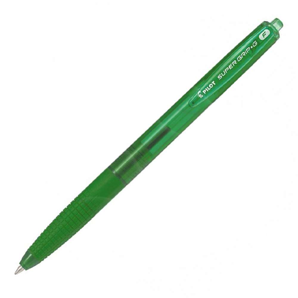 Pilot Supergrip G Retractable Ballpoint Pen - Green Fine